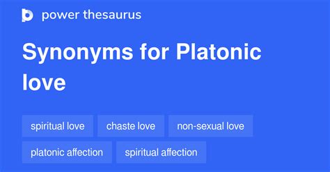word for platonic love.